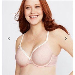 MOTHERHOOD  Maternity Intimates Ivory Pink Nursing Bra